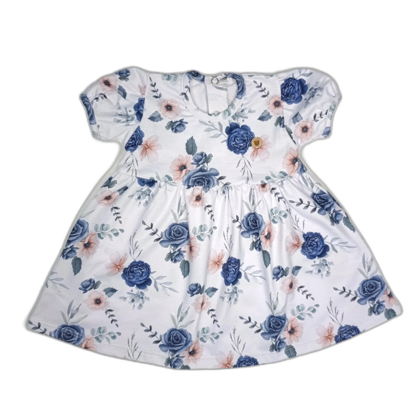 Vestido Michelle Floral Azul Vestido Michelle Floral Azul