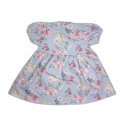 Vestido Michelle Floral Celeste