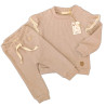 Conjunto Panal Volado Beige