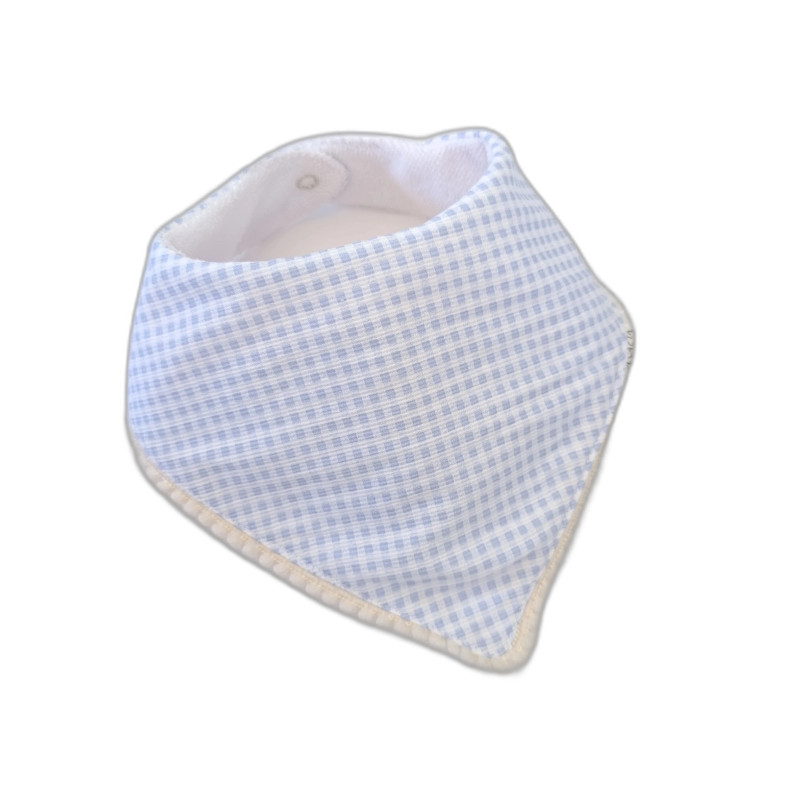 Babero Bandana Cuadrille Azul