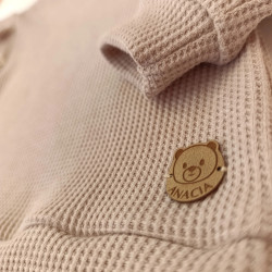 Conjunto Panal Volado Beige