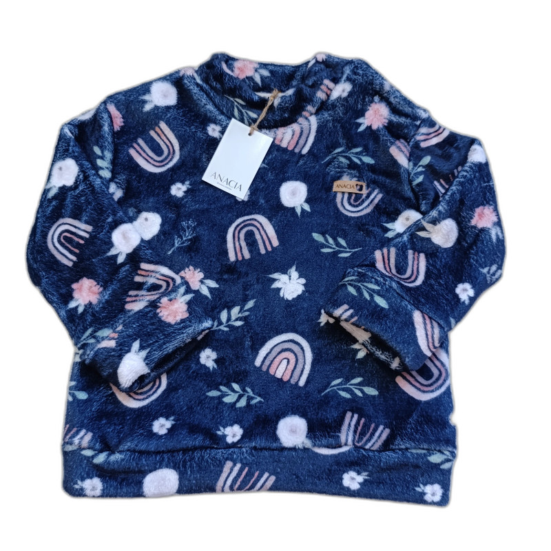 Buzo Polarsoft Floral Azul Marino Buzo Polarsoft Floral Azul Marino