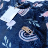 Buzo Polarsoft Floral Azul Marino