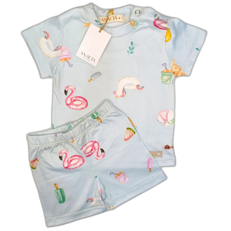 Conjunto Remera Beach Party