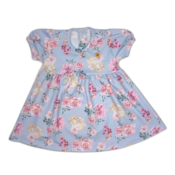Vestido Michelle Floral Celeste