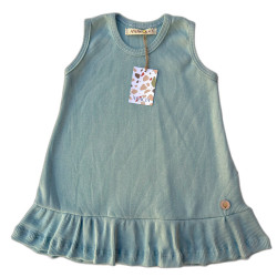 Vestido Sophie Verde Azulado