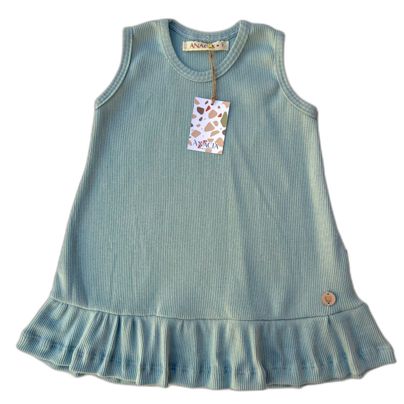 Vestido Sophie Verde Azulado