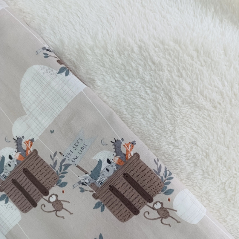 Manta Zooastronautas Beige Claro Manta Zooastronautas Beige Claro
