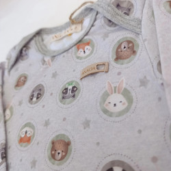 Body Animalitos Gris